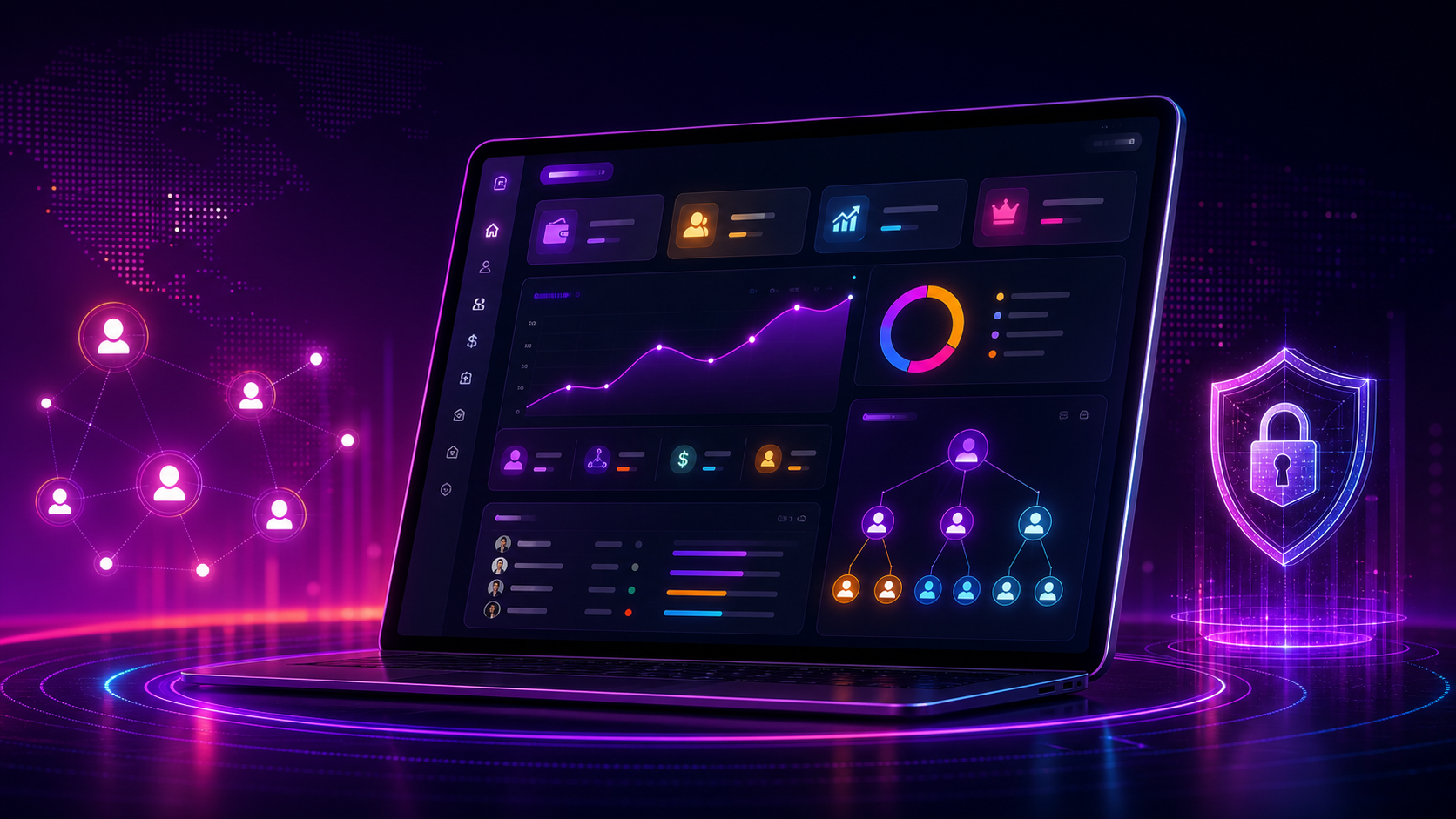Secure MLM Dashboard