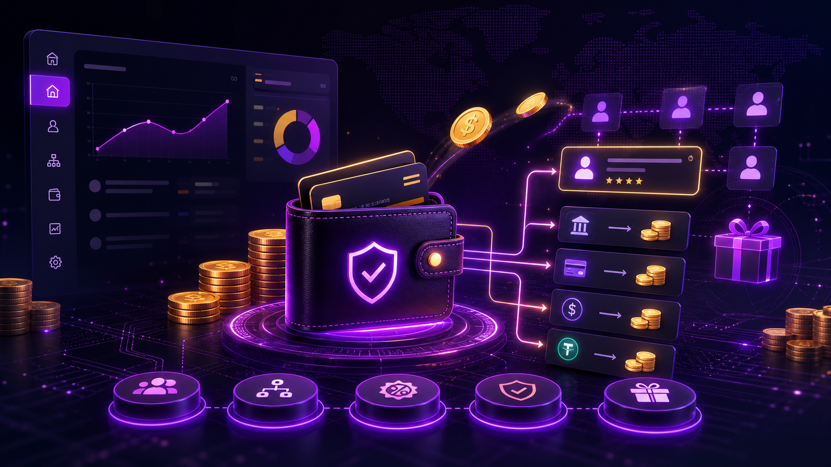 Wallet, Payouts & Commissions